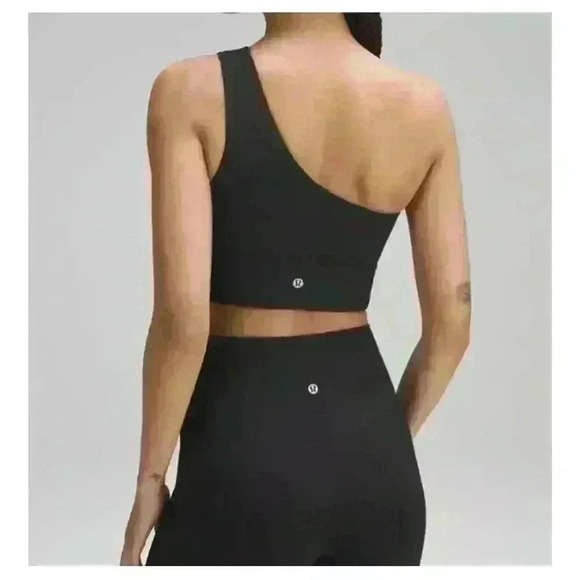 Lululemon Black Align Asymmetrical Yoga Bra Women's size 6 A/B - Picture 2 of 3
